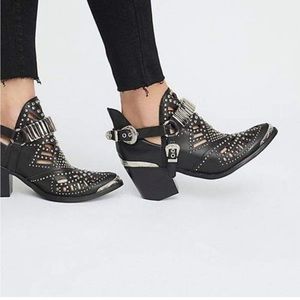 Jeffrey Campbell Velvet Booties